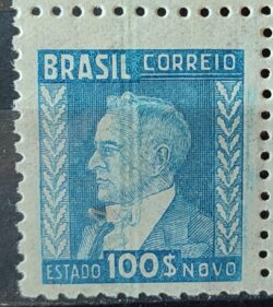 Selo Regular RHM 456 Netinha Getulio Vargas 100 Reis Filigrana O 1942