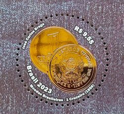 C 4088 Selo Moedas Brasileiras Economia Dinheiro Numismatica 2023 Brasao Republica