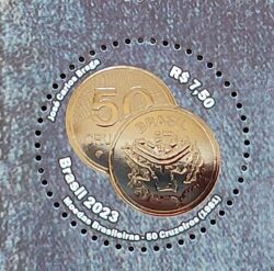 C 4090 Selo Moedas Brasileiras Economia Dinheiro Numismatica 2023 Brasilia