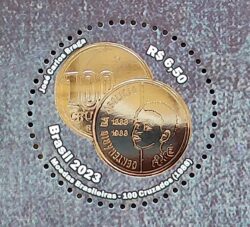C 4091 Selo Moedas Brasileiras Economia Dinheiro Numismatica 2023 Abolicao Escravidao