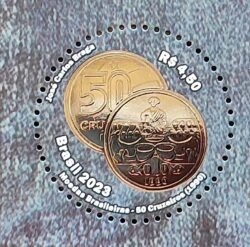 C 4093 Selo Moedas Brasileiras Economia Dinheiro Numismatica 2023 Baiana