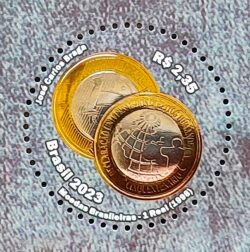 C 4095 Selo Moedas Brasileiras Economia Dinheiro Numismatica 2023 Direitos Humanos