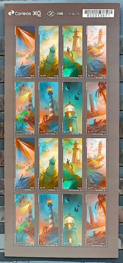 C 4096 Selo Farois Brasileiros Farol Arquitetura Navio Navegacao 2023 Folha