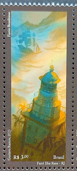 C 4097 Selo Farois Brasileiros Farol Arquitetura Navio Navegacao 2023 RJ