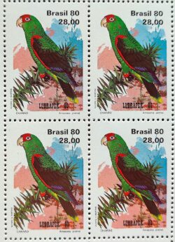 C 1168 Selo Fauna Psitacideos Papagaio Charao Passaro 1980 Quadra