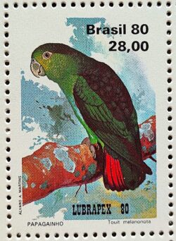 C 1169 Selo Fauna Psitacideos Papagaio Ave Passaro 1980