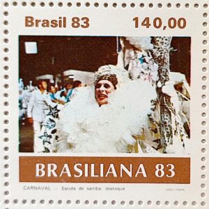 C 1307 Selo Carnaval Brasileiro Musica Pierro 1983