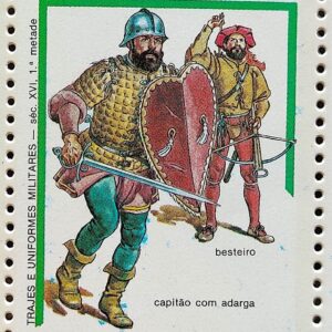 C 1479 Selo Trajes e Uniformes de Militar Historia XVII 1985