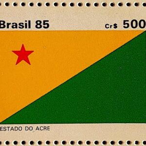 C 1499 Selo Bandeira Estados do Brasil Acre 1985