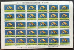 C 1636 Selo 80 Anos Voo Santos Dumont Aviao Ultraleve 1989 Folha