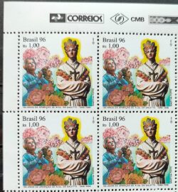 C 2010 Selo Nossa Senhora da Salette Religiao 1996 Quadra Vinheta Correios