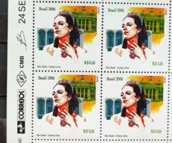 C 2648 Selo Bidu Sayao Musica Lirica 2006 Quadra Vinheta Correios