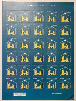 C 3653 Selo Natal Presepio Religiao 2016 Folha