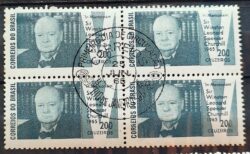 C 532 Selo Presidente da Inglaterra Winston Churchill 1965 Quadra CPD RJ