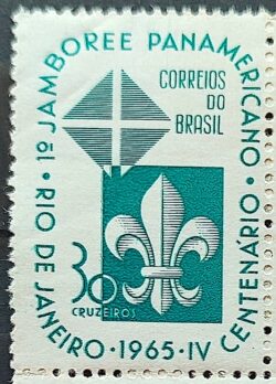 C 533 Selo Jamboree Panamericano Escotismo Escoteiro 1965