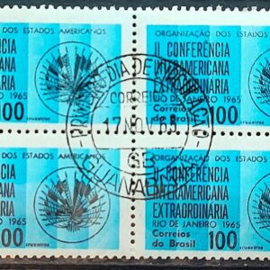 C 541 Selo Conferencia Interamericana Extraordinaria 1965 Quadra CPD GB