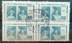 C 542 Selo Rei e Rainha da Belgica Baudouin e Fabiola Monarquia 1965 Quadra CPD GB