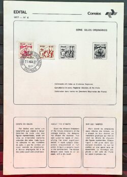 Edital 1977 04 Profissoes Economia Boi Vaca Com Selo CPD SP 4