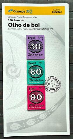 Edital 2023 06 180 Anos do Olho de Boi Filatelia Servico Postal Sem Selo