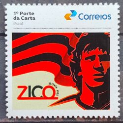 SI 03 Selo Institucional Zico 70 Anos Flamengo Futebol 2023