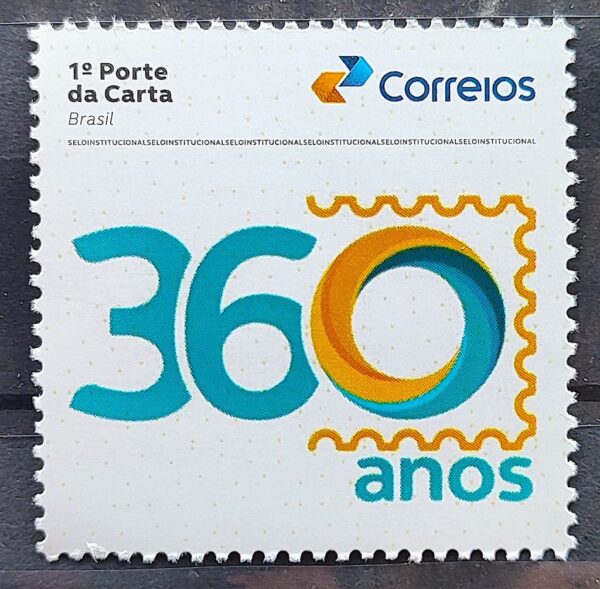 SI 02 Selo Institucional 360 Anos dos Correios Servico Postal 2023 ...