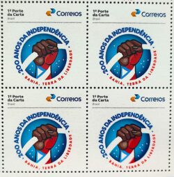 SI 08 Selo Institucional 200 Anos da Independencia Bahia Mao Estrela 2023 Quadra