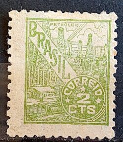 Selo Regular Cod RHM 461 Netinha Petroleo 2 cts Filigrana Q 1947 3