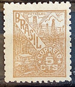 Selo Regular RHM 462 Netinha Petroleo 5 cts Filigrana Q 1949