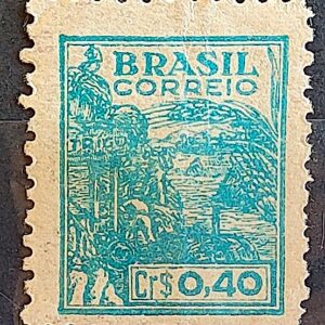 Selo Regular Cod RHM 466 Netinha Trigo Cr$ 0,40 Filigrana Q 1946 3