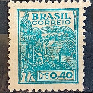 Selo Regular Cod RHM 466 Netinha Trigo Cr$ 0,40 Filigrana Q 1946