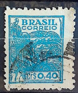 Selo Regular Cod RHM 466 Netinha Trigo Cr$ 0,40 Filigrana Q 1946 Circulado 9