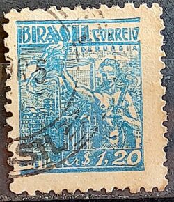 Selo Regular Cod RHM 471 Netinha Siderurgia Cr$ 1,20 Filigrana Q 1947 Circulado 6