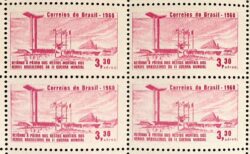 A 102 Selo Aereo Retorno das Cinzas dos Pracinhas Militar 1960 Quadra