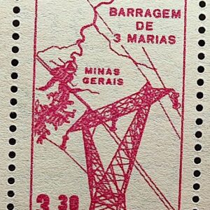 A 103 Selo Aereo Barragem Tres Marias Energia Eletrica Mapa 1961