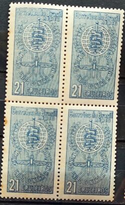 A 104 Selo Campanha Erradicacao da Malaria Saude 1962 Quadra 2
