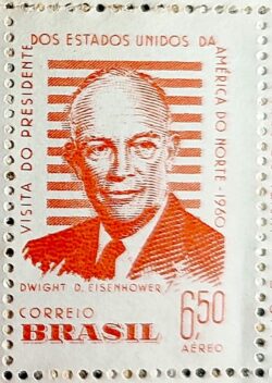 A 91 Selo Presidente dos Estados Unidos Eisenhower 1960