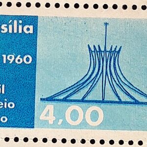 A 94 Selo Aereo Inauguracao de Brasilia Catedral Religiao 1960
