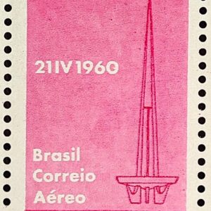 A 95 Selo Aereo Inauguracao de Brasilia Torre de TV Comunicacao 1960