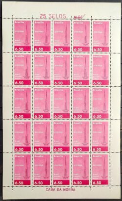 A 95 Selo Aereo Inauguracao de Brasilia Torre de TV Comunicacao 1960 Folha