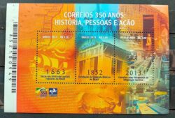 B 176 Bloco 350 Anos dos Correios Brasileiros 2013 CFG 2