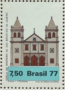 C 1025 Selo Arquitetura Religiosa Igreja Religiao Sao Bento 1977