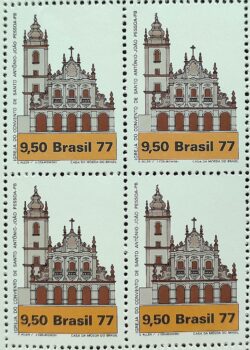 C 1027 Selo Arquitetura Religiosa Igreja Religiao Joao Pessoa 1977 Quadra