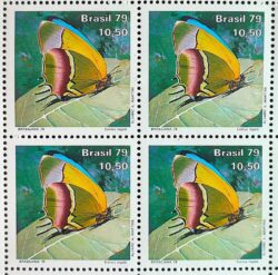 C 1099 Selo Dia do Selo Brasiliana 79 Borboleta 1979 Quadra