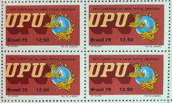 C 1109 Selo Congresso da UPU Uniao Postal Universal Servico Postal 1979 Quadra