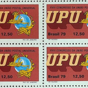C 1109 Selo Congresso da UPU Uniao Postal Universal Servico Postal 1979 Quadra