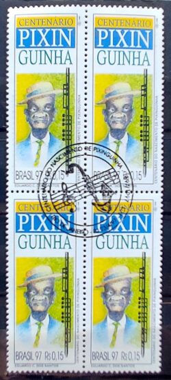 C 2031 Selo Centenario Pixinguinha Musica 1997 Quadra CBC RJ