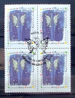 C 2050 Selo de Natal Anjo Religiao 1997 Quadra CBC DF