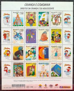 C 2051 Selo Crianca e Cidadania Direito Justica Ayrton Senna Senninha 1997 Folha 3 CLM