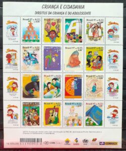 C 2051 Selo Crianca e Cidadania Direito Justica Ayrton Senna Senninha 1997 Folha 4 CLM