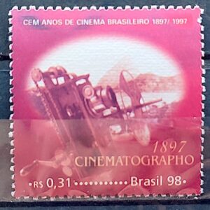 C 2145 Selo Cinema Brasileiro Filme Cinematographo 1998